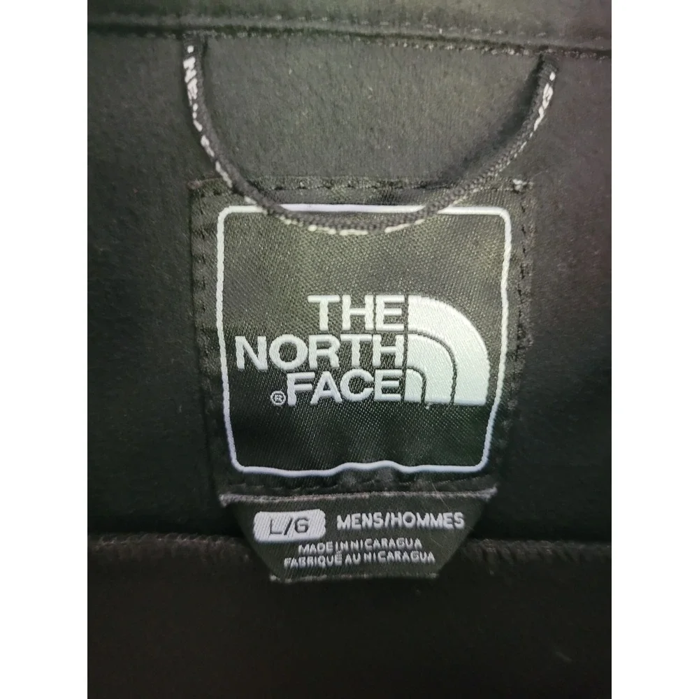 The North Face Mens Apex Bionic Softshell Jacket Black Full Zip L Windproof #24